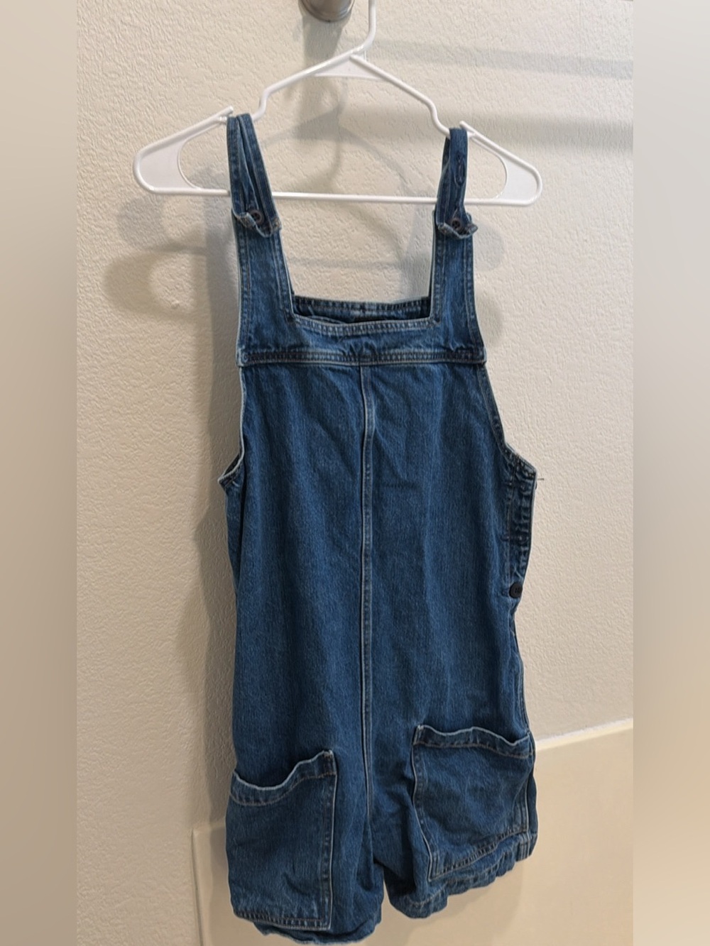 Edwin from Anthropologie Denim Short Overalls - Blue
